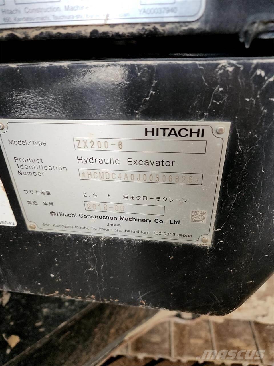 Hitachi ZX200-6 대형 굴삭기 29톤 이상