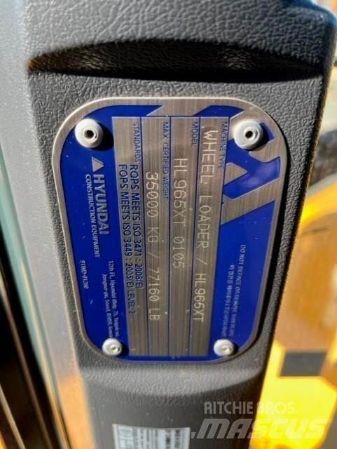 Hyundai HL965XT  휠로우더