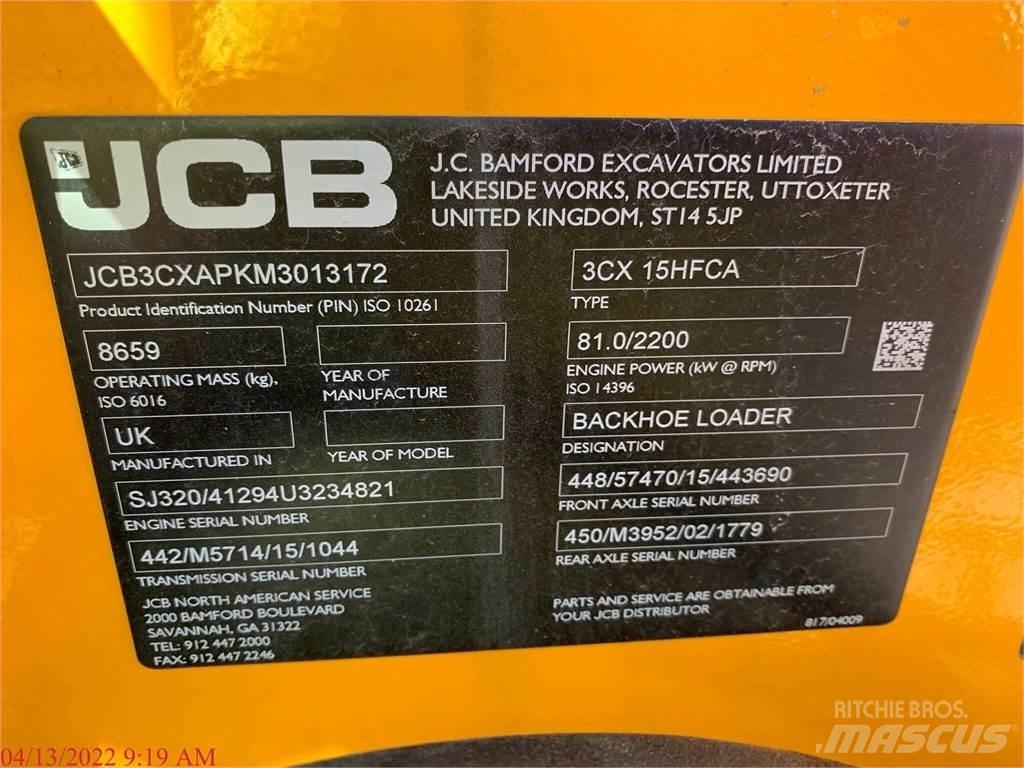 JCB 3CX15 SUPER 백호로더