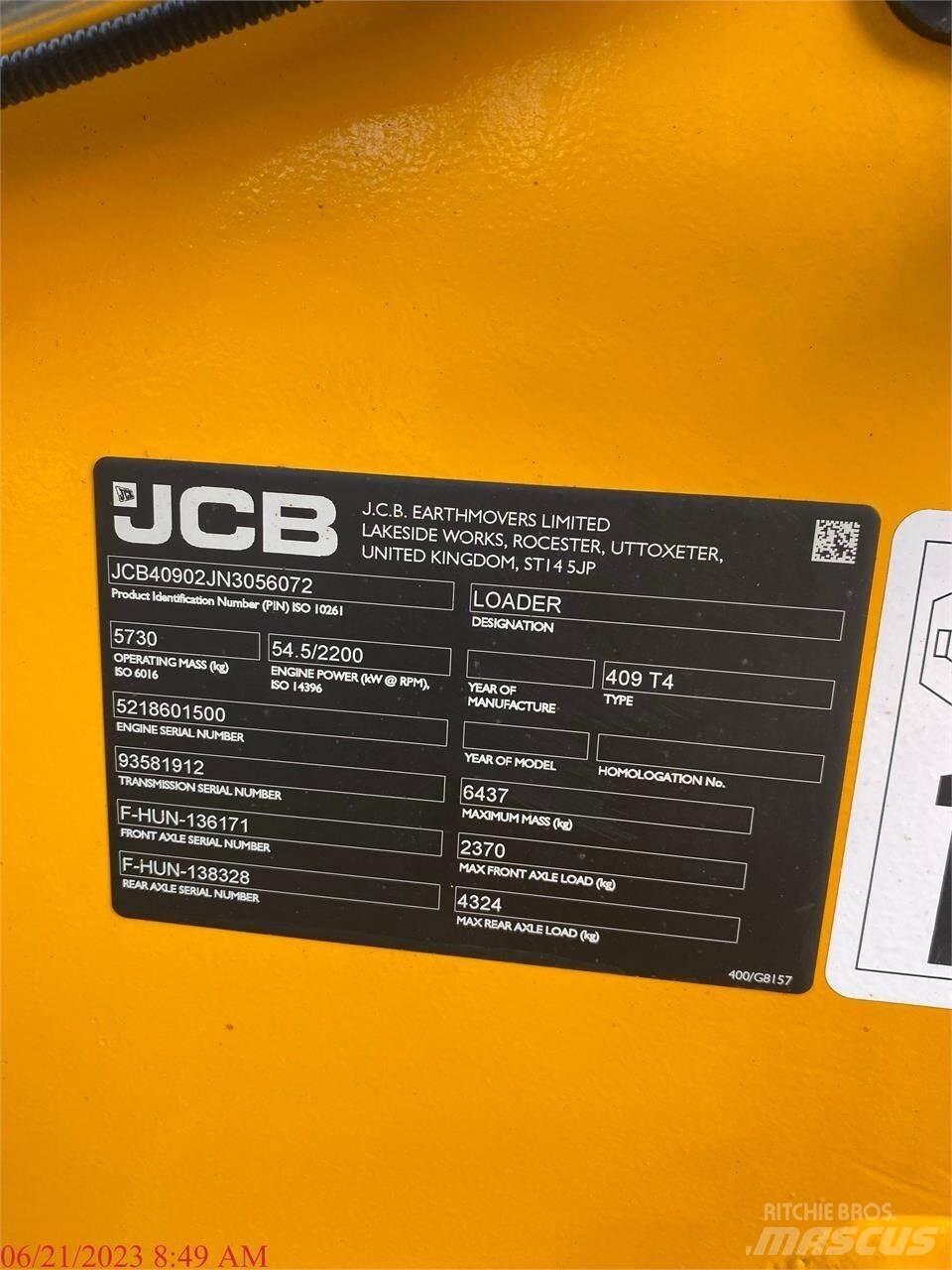 JCB 409  휠로우더