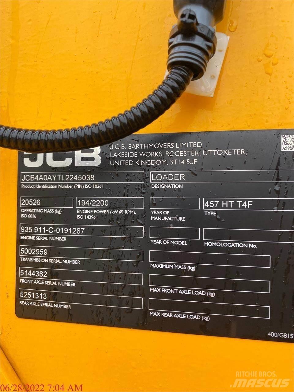 JCB 457HT  휠로우더