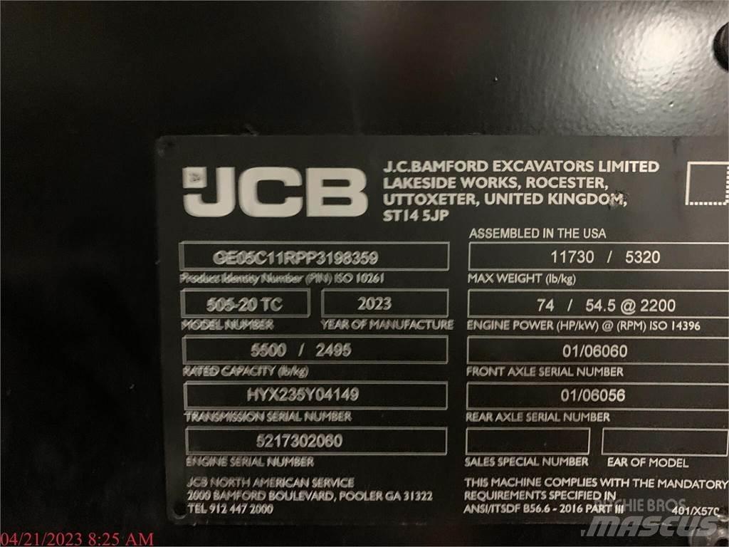 JCB 505-20TC 텔러 핸들러
