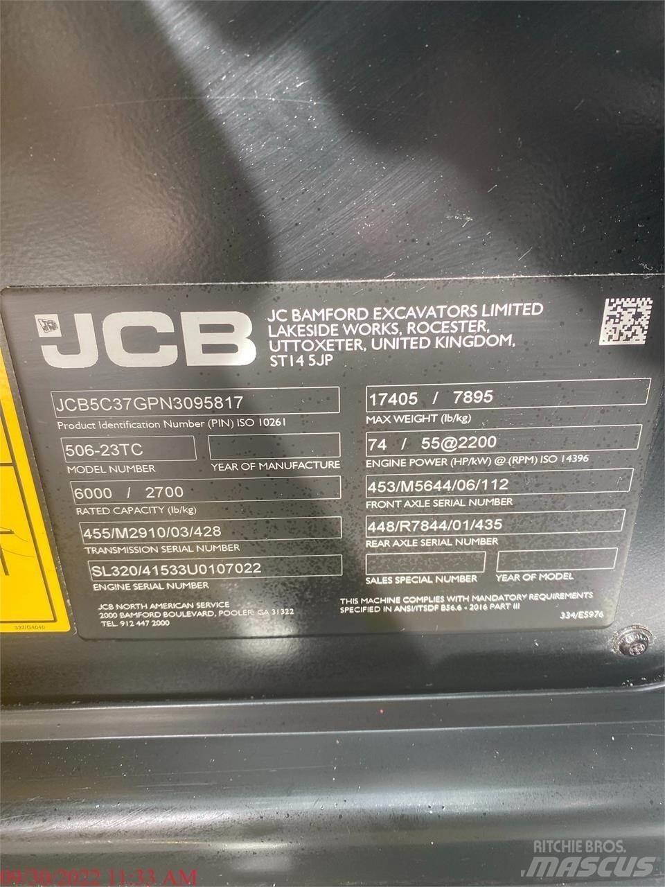 JCB 506-23TC 텔러 핸들러