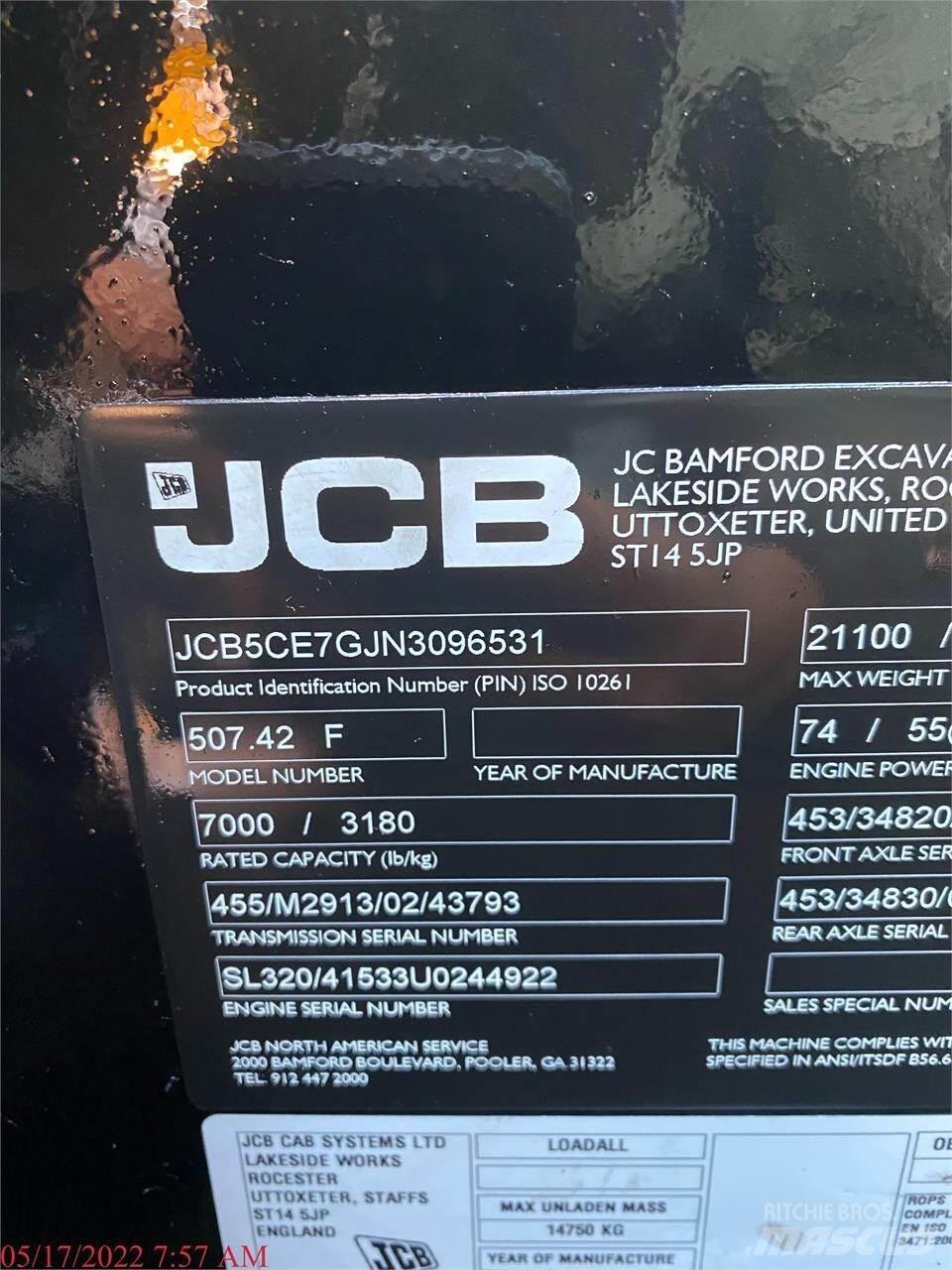 JCB 507-42 텔러 핸들러