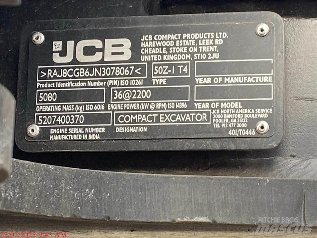 JCB 50Z-1 소형 굴삭기 7톤 미만