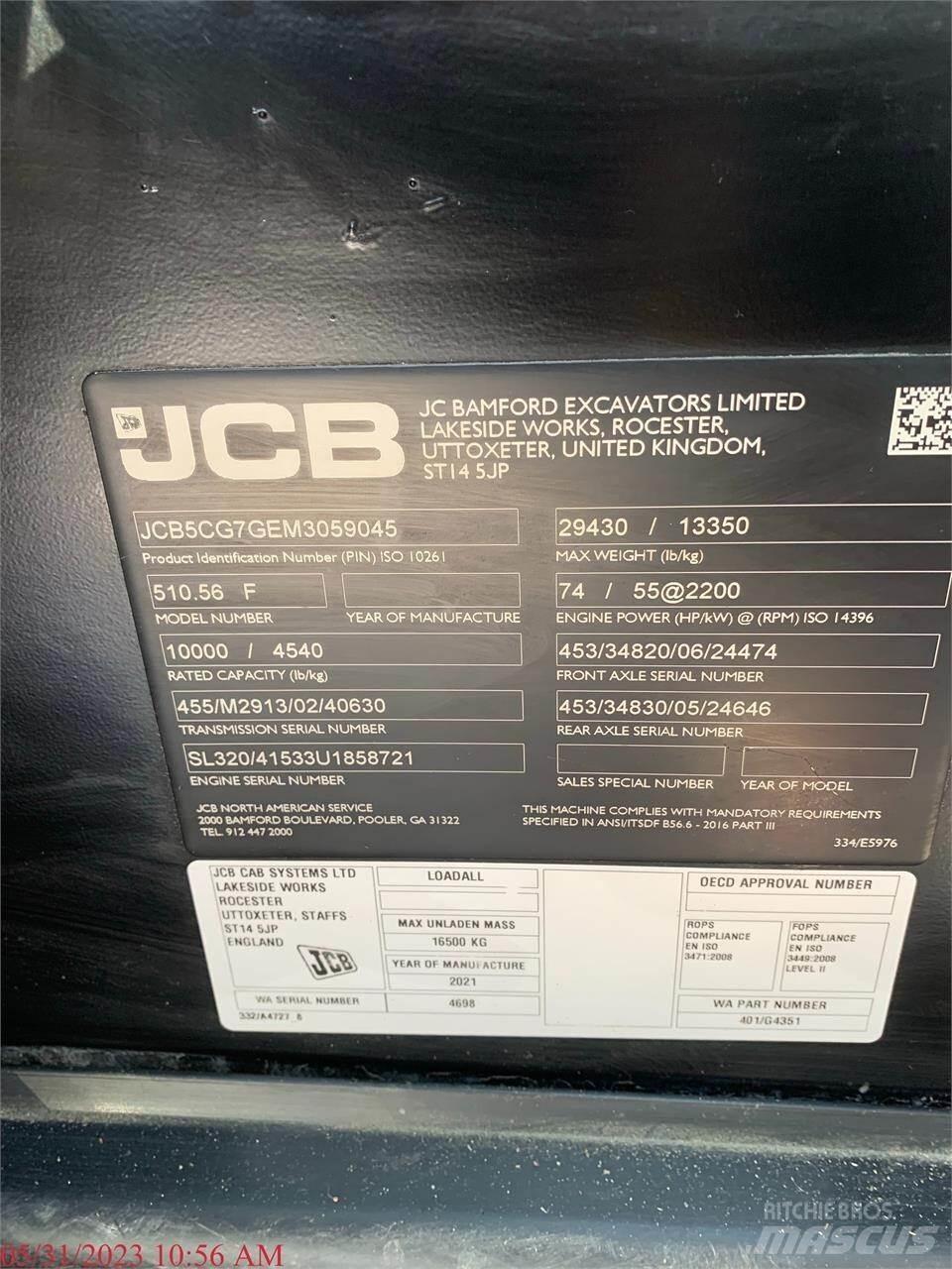 JCB 510-56 텔러 핸들러