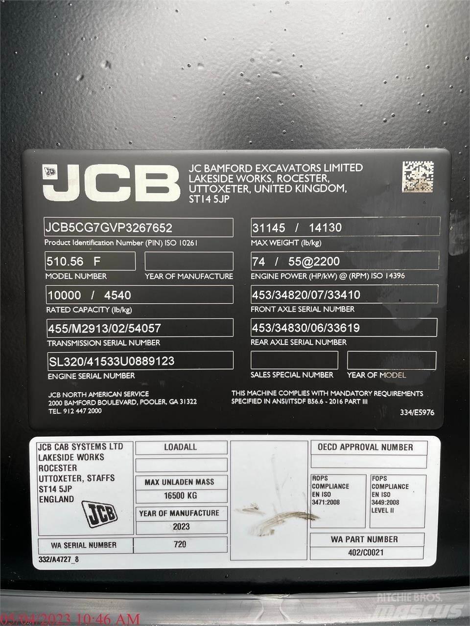 JCB 510-56 텔러 핸들러