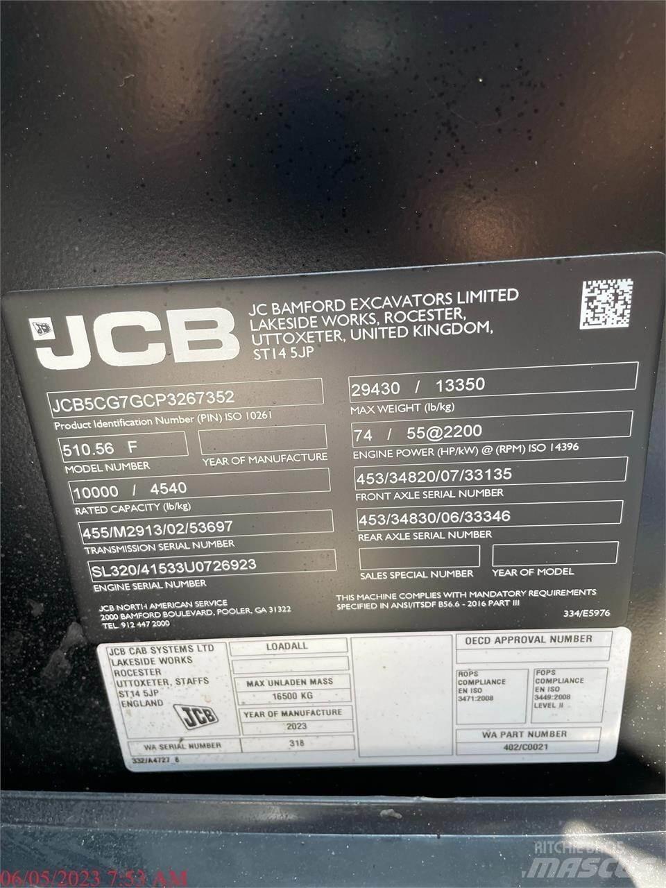 JCB 510-56 텔러 핸들러