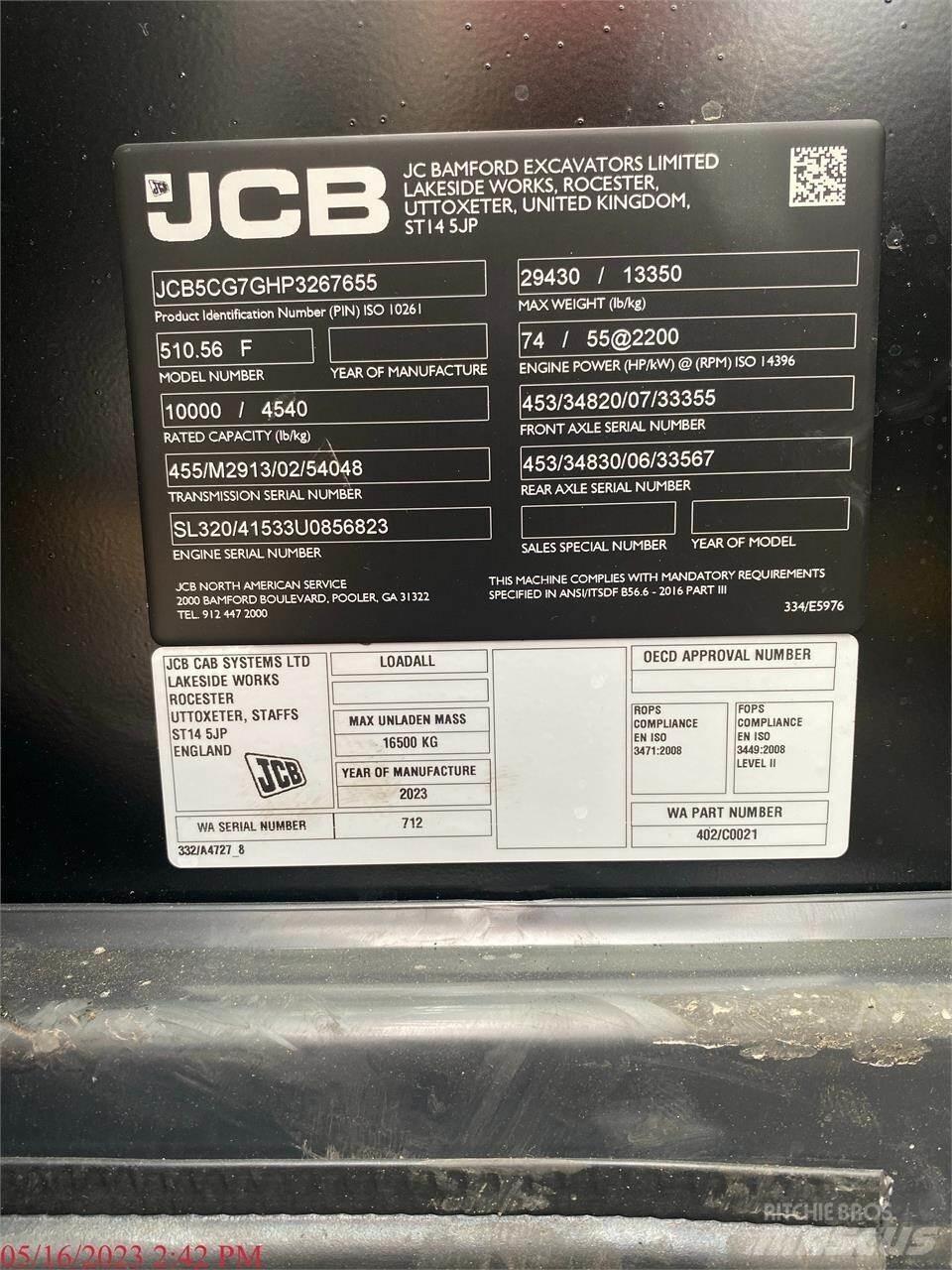 JCB 510-56 텔러 핸들러