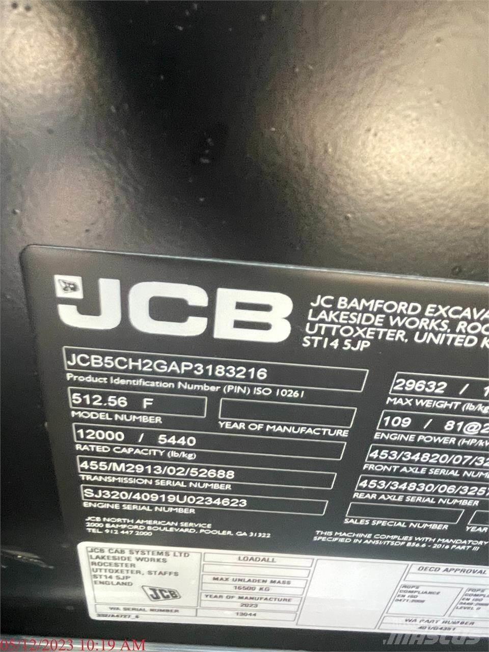 JCB 512-56 텔러 핸들러