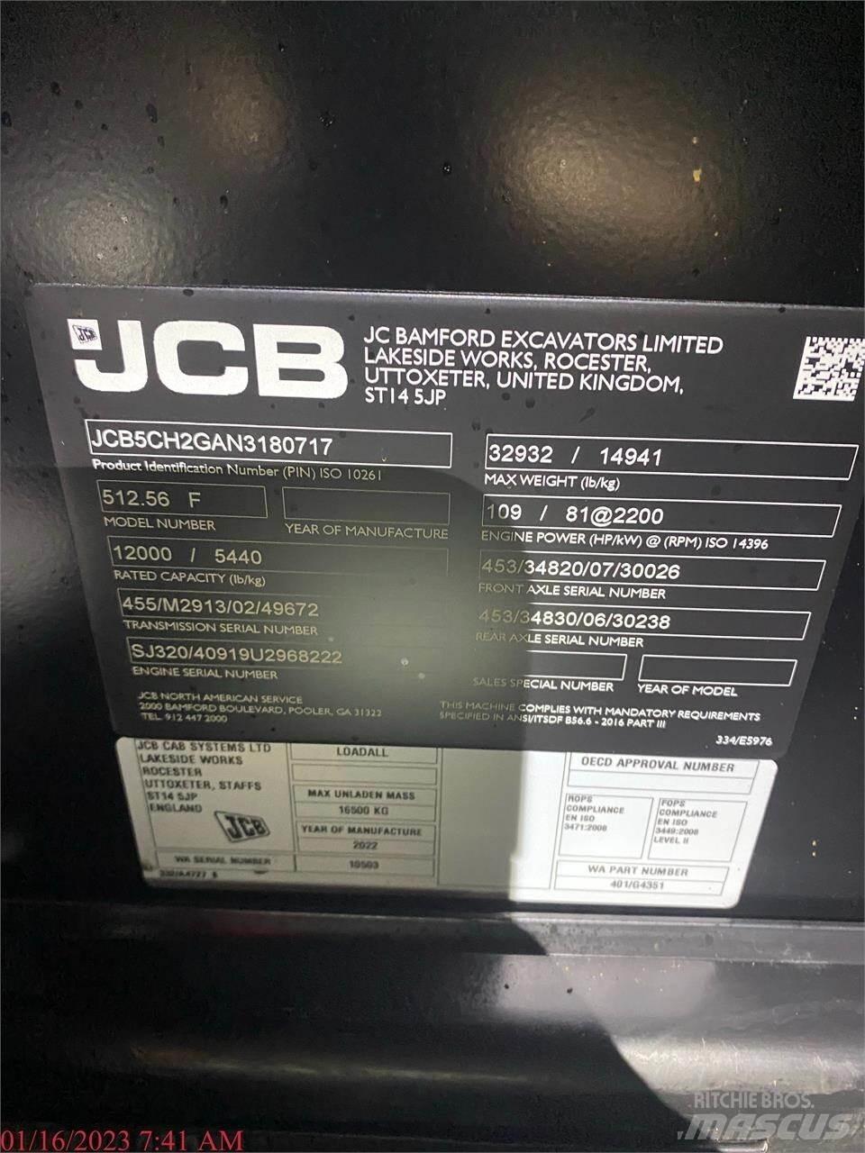 JCB 512-56 텔러 핸들러