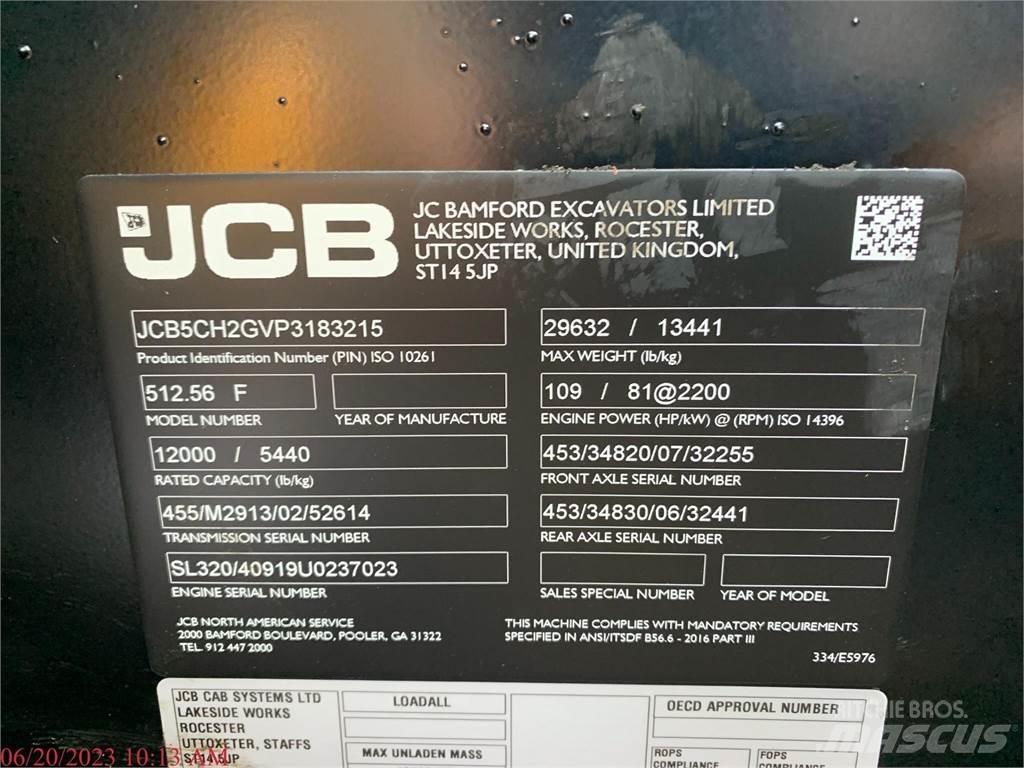 JCB 512-56 텔러 핸들러