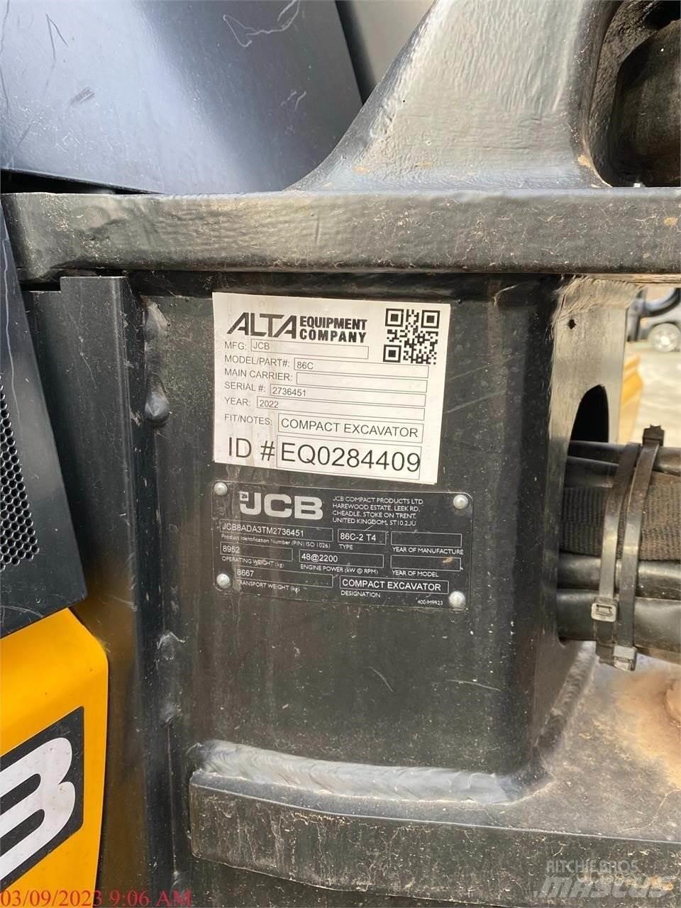 JCB 86C-2 대형 굴삭기 29톤 이상