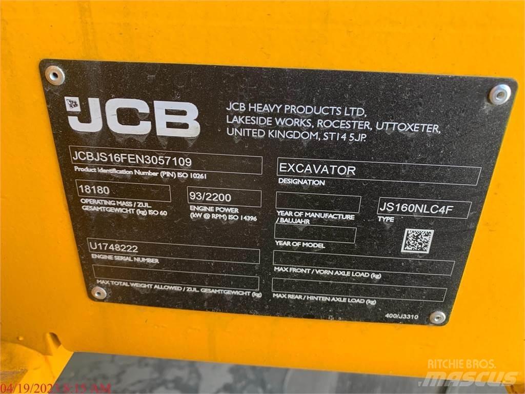 JCB JS160 대형 굴삭기 29톤 이상