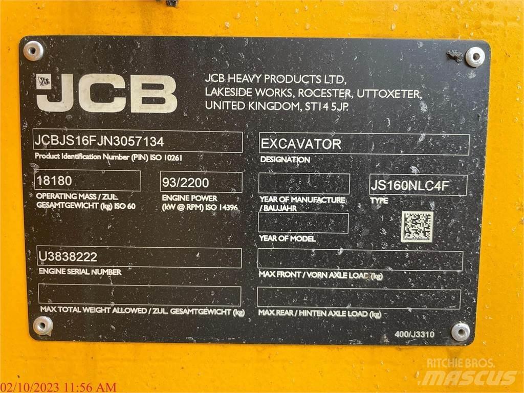 JCB JS160 대형 굴삭기 29톤 이상