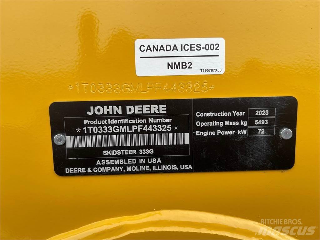 John Deere 333G 임업정리 헤드커터기
