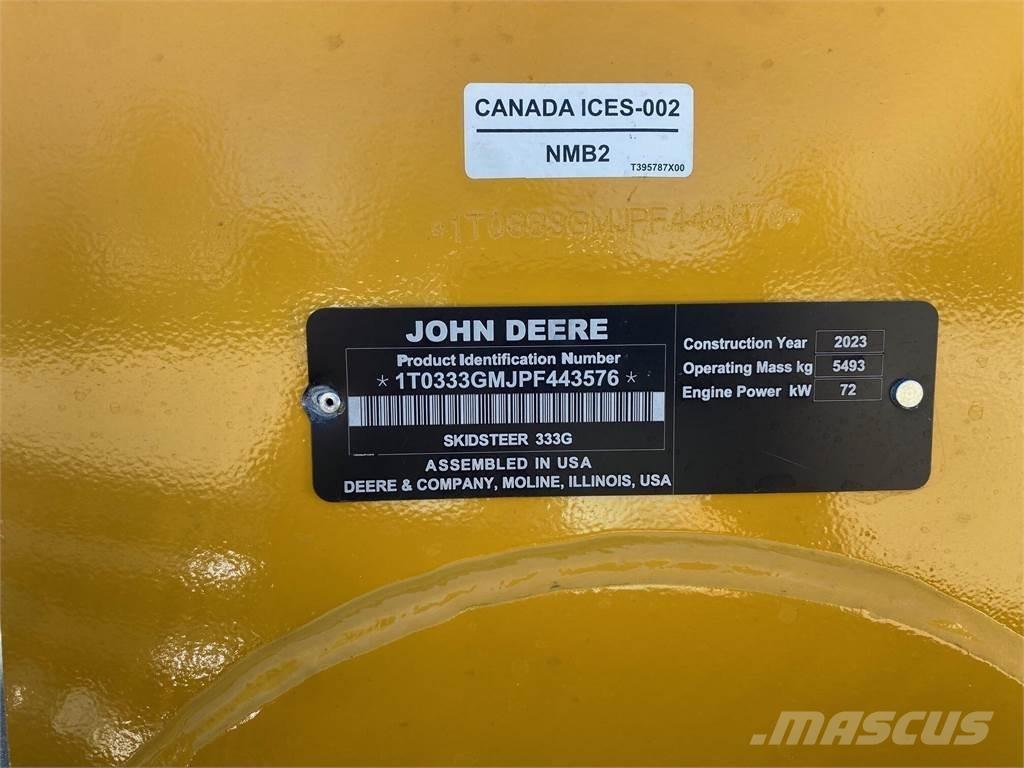 John Deere 333G  스키드로더