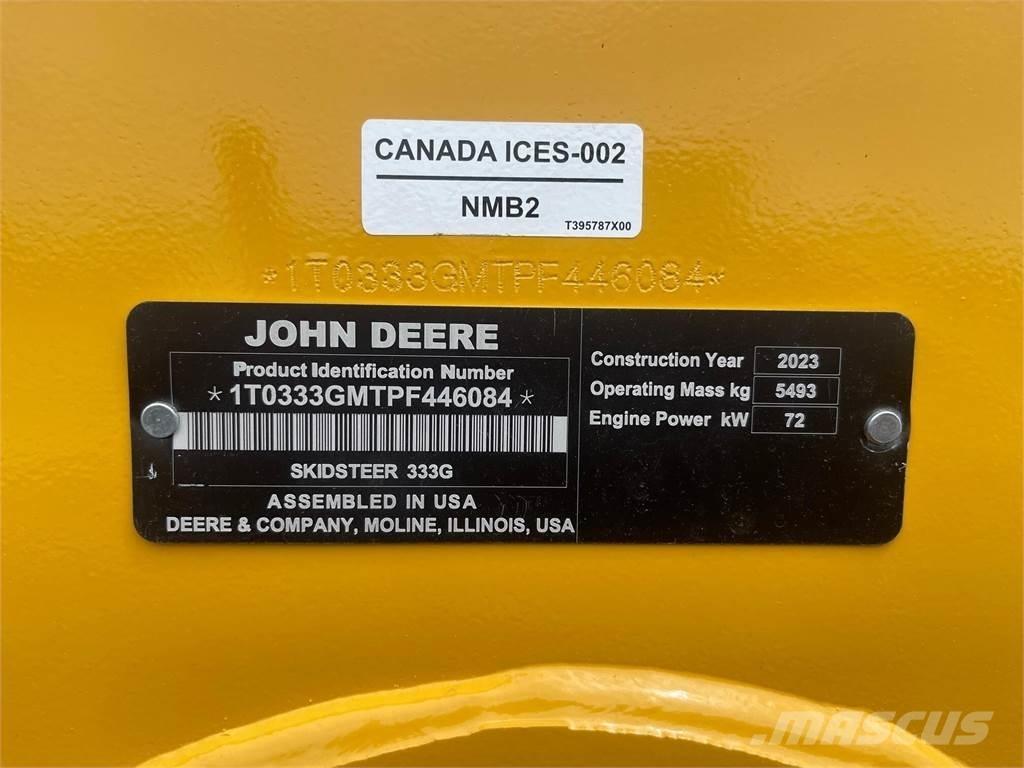 John Deere 333G  스키드로더