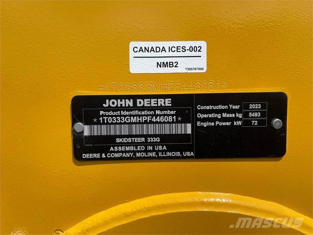 John Deere 333G  스키드로더
