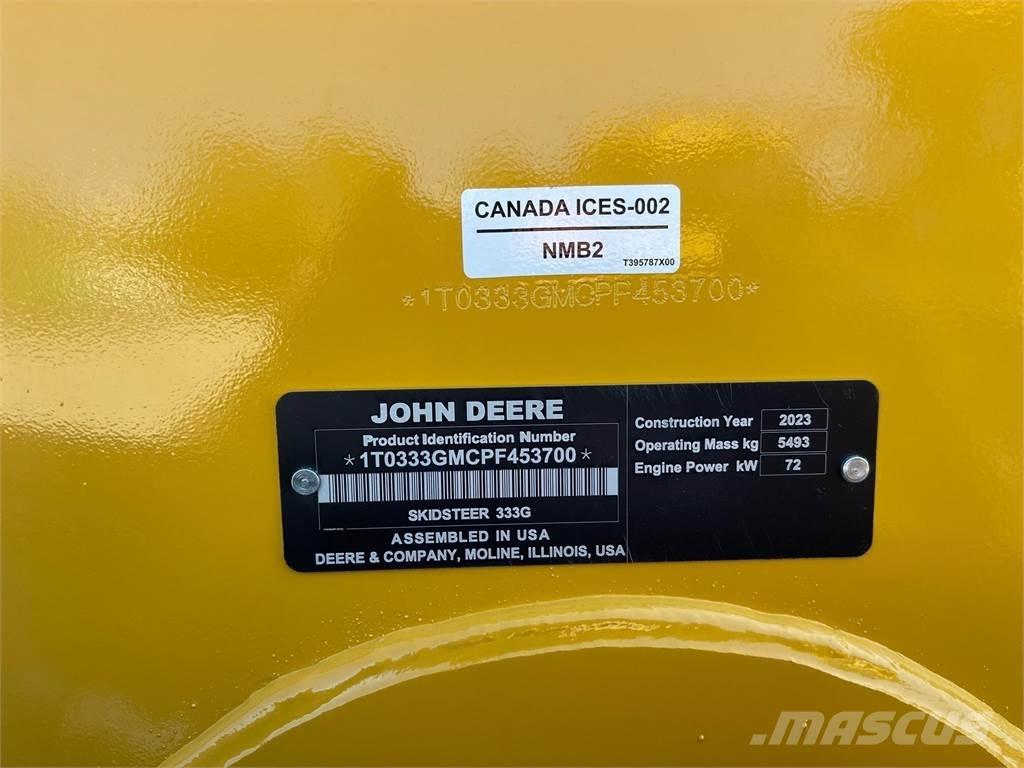 John Deere 333G  스키드로더