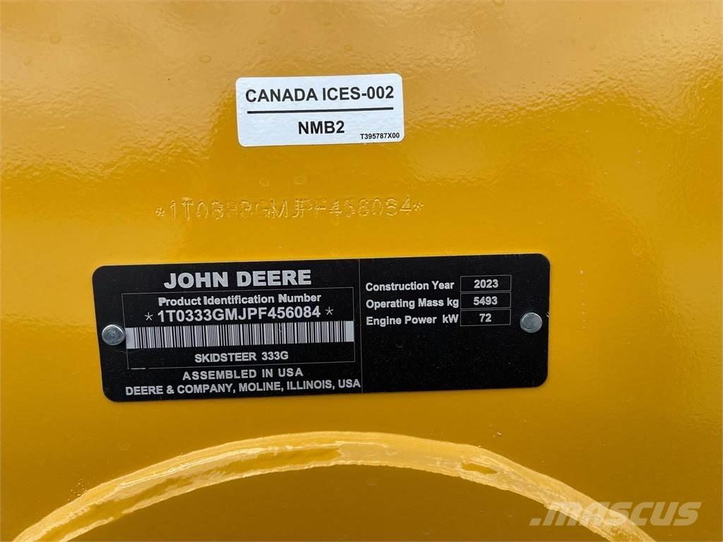 John Deere 333G  스키드로더