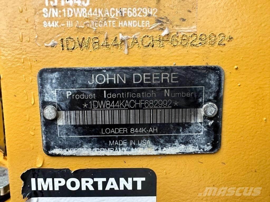 John Deere 844KIII  휠로우더