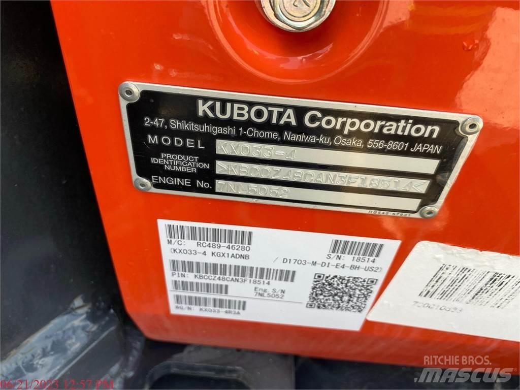 Kubota KX033-4 소형 굴삭기 7톤 미만