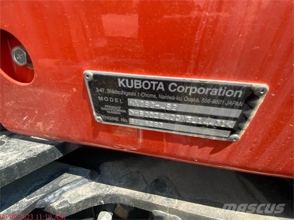 Kubota KX080-4 대형 굴삭기 29톤 이상
