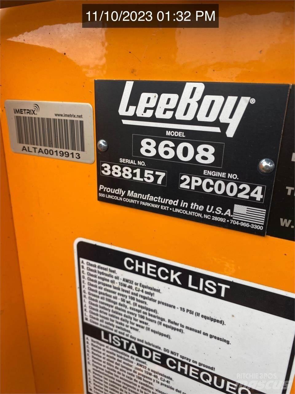 LeeBoy 8608 아스팔트 포장장비