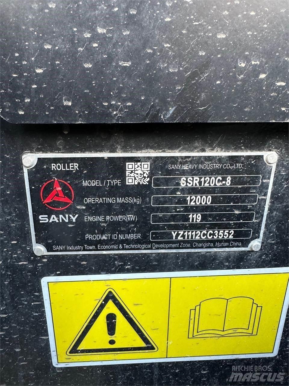 Sany SSR120C-8 트윈 드럼 롤러
