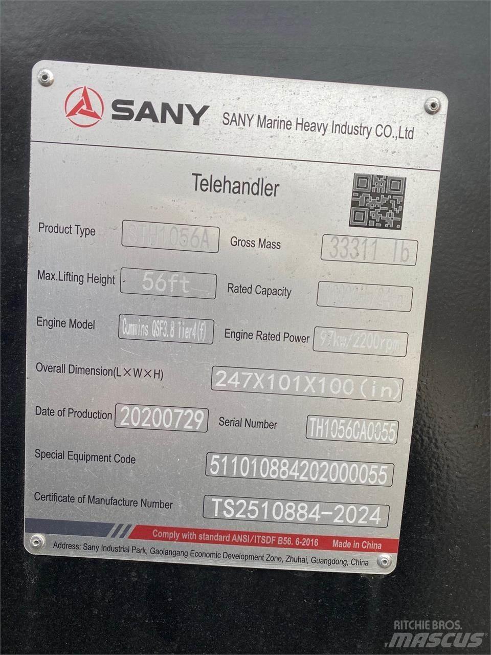 Sany STH1056A 텔러 핸들러