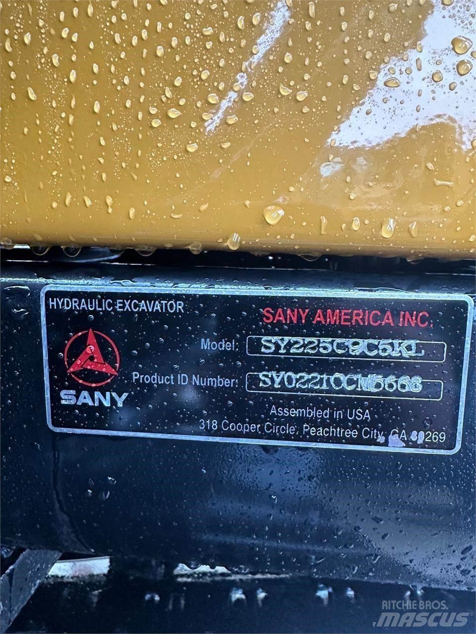 Sany SY225C 대형 굴삭기 29톤 이상