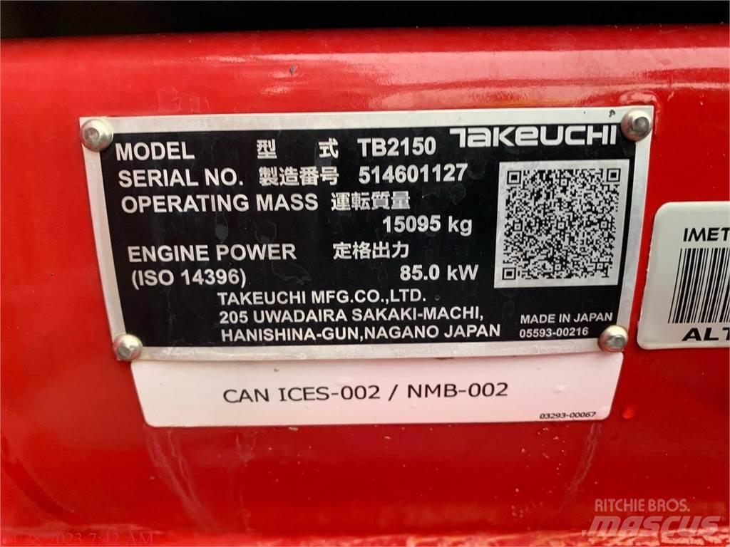 Takeuchi TB2150 대형 굴삭기 29톤 이상