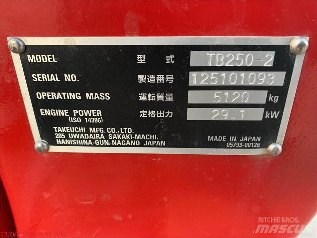 Takeuchi TB250-2 소형 굴삭기 7톤 미만