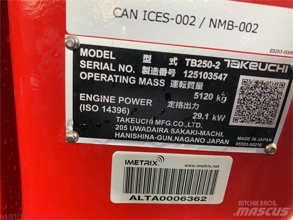 Takeuchi TB250-2 소형 굴삭기 7톤 미만