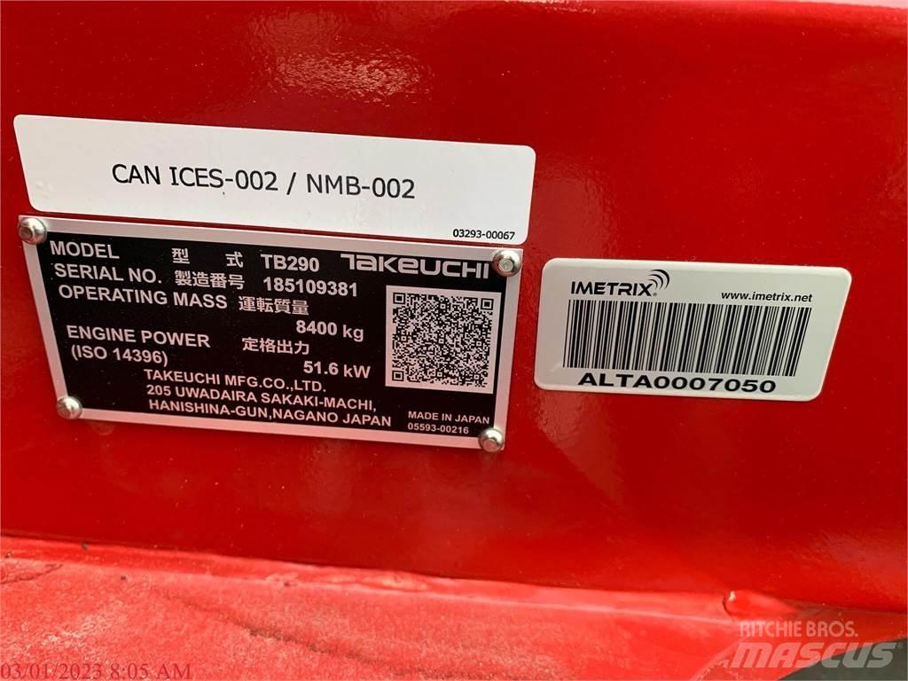 Takeuchi TB290 대형 굴삭기 29톤 이상