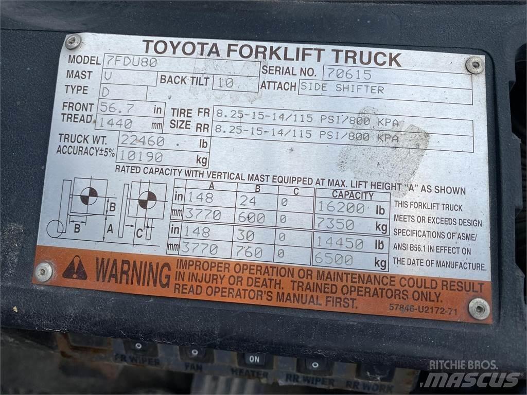 Toyota 7FDU80 그 외 지게차