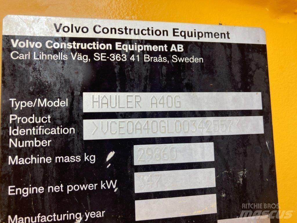 Volvo A40G 연결식 홀러