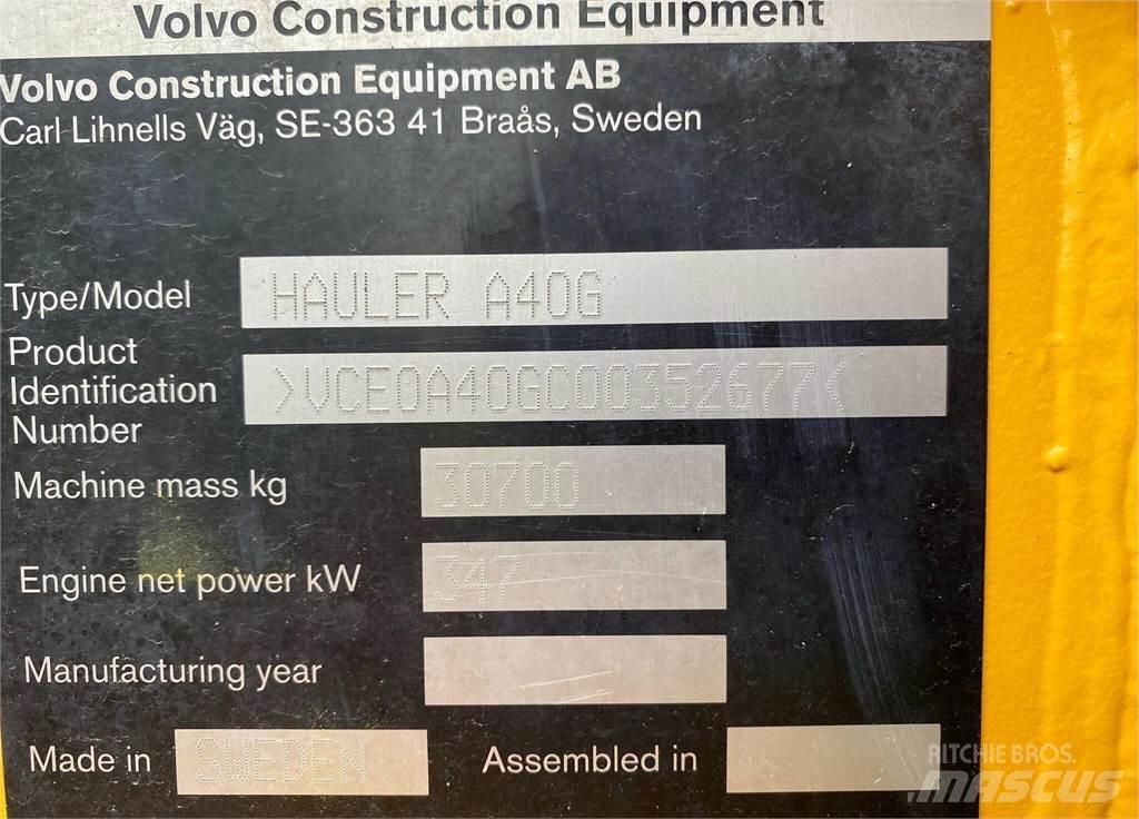 Volvo A40G 연결식 홀러