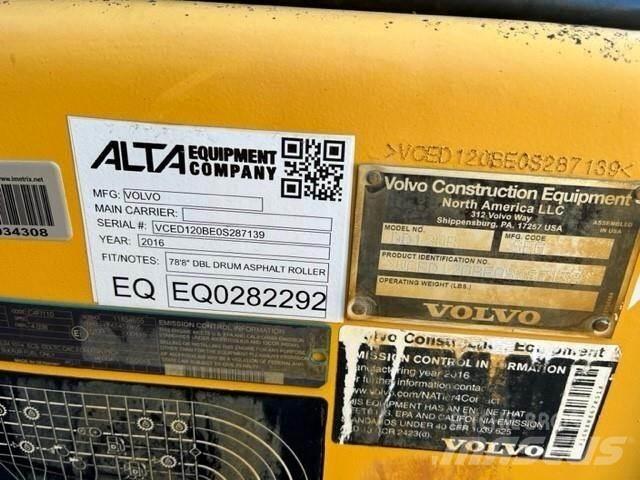 Volvo DD120B 트윈 드럼 롤러