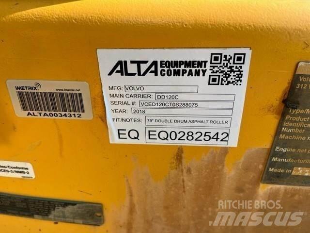 Volvo DD120C 트윈 드럼 롤러