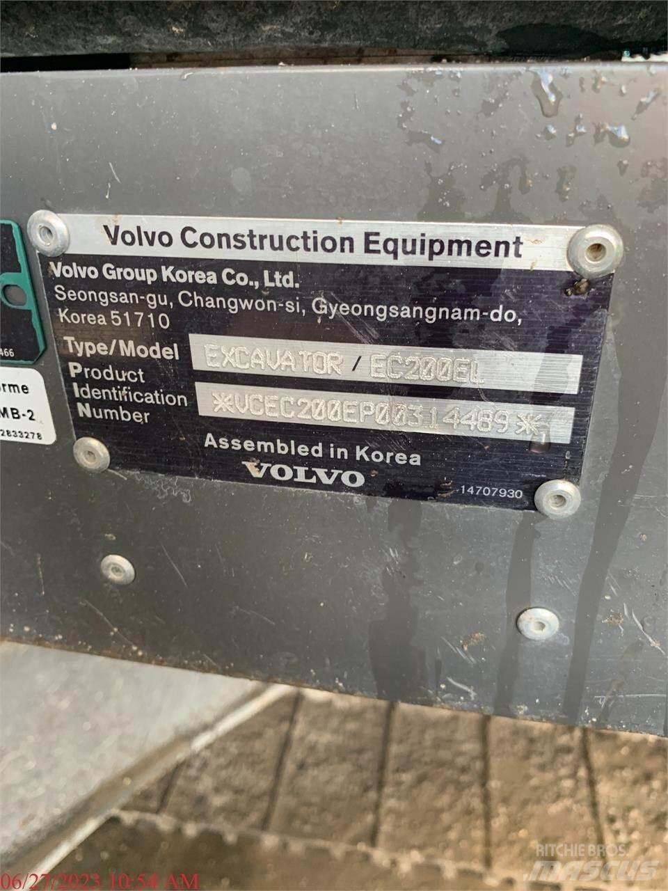 Volvo EC200EL 대형 굴삭기 29톤 이상