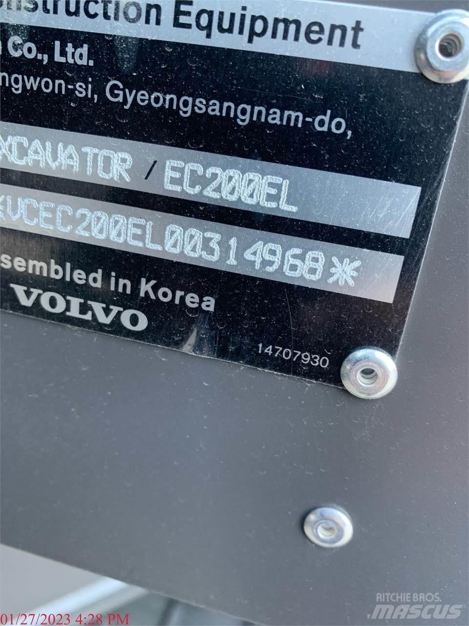 Volvo EC200EL 대형 굴삭기 29톤 이상