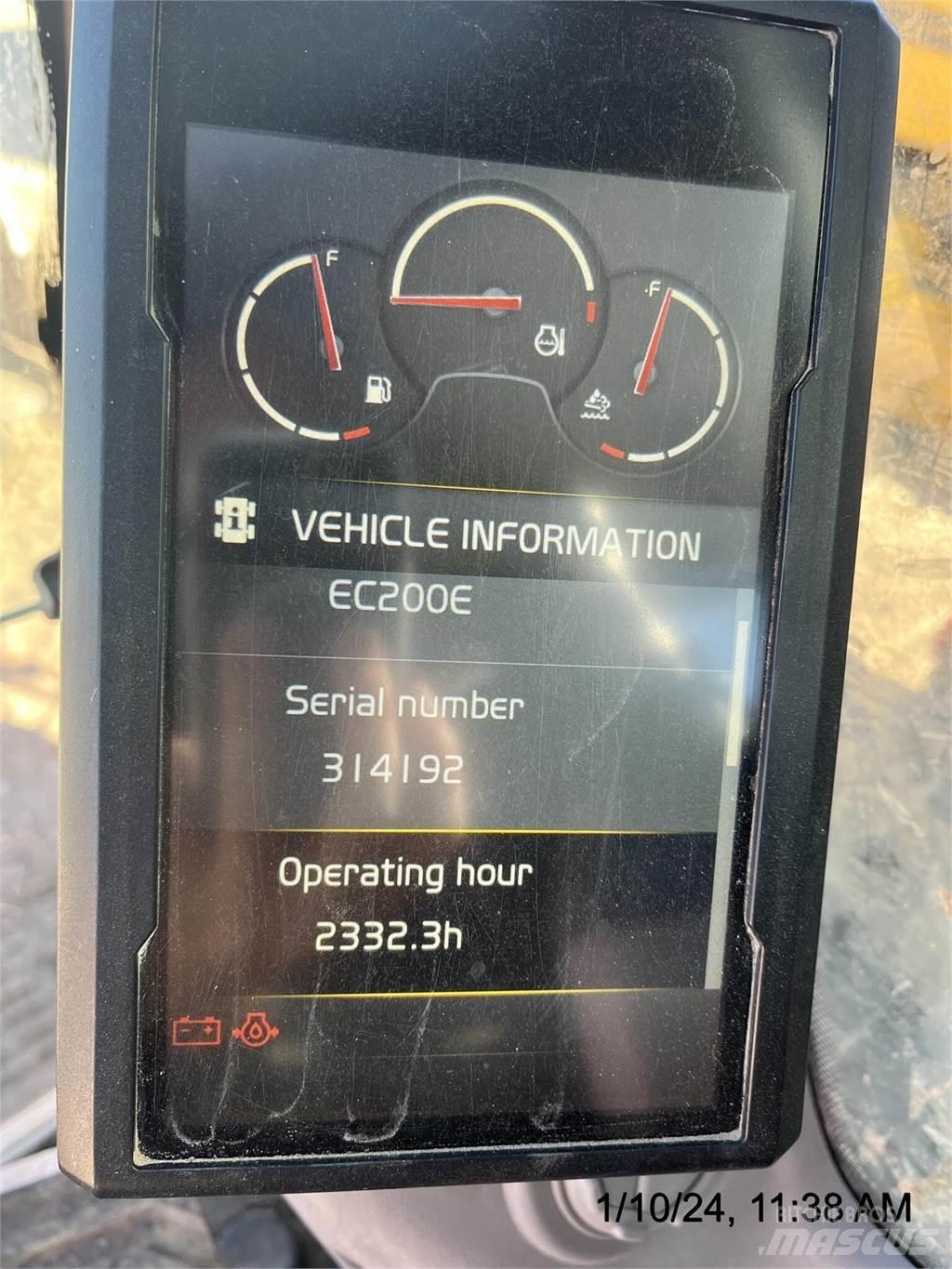 Volvo EC200EL 대형 굴삭기 29톤 이상