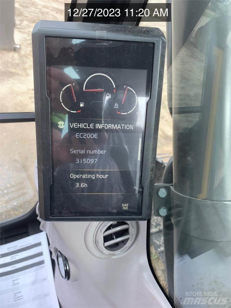 Volvo EC200EL 대형 굴삭기 29톤 이상