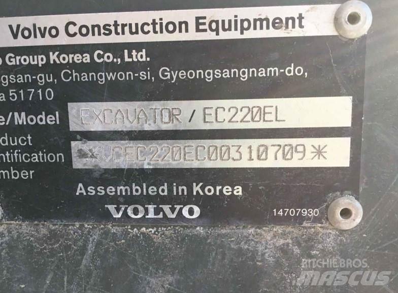 Volvo EC220EL 대형 굴삭기 29톤 이상