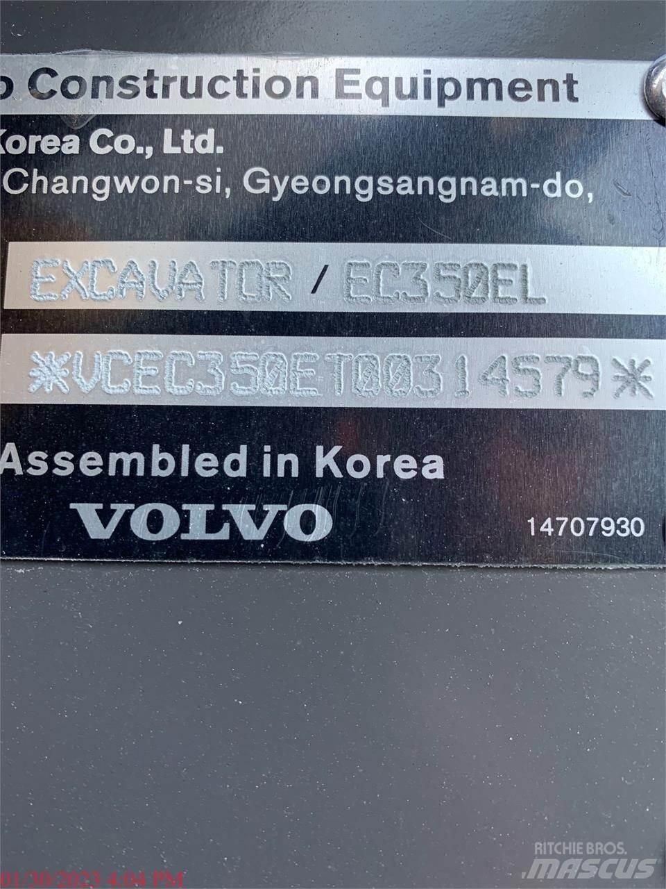 Volvo EC350EL 대형 굴삭기 29톤 이상