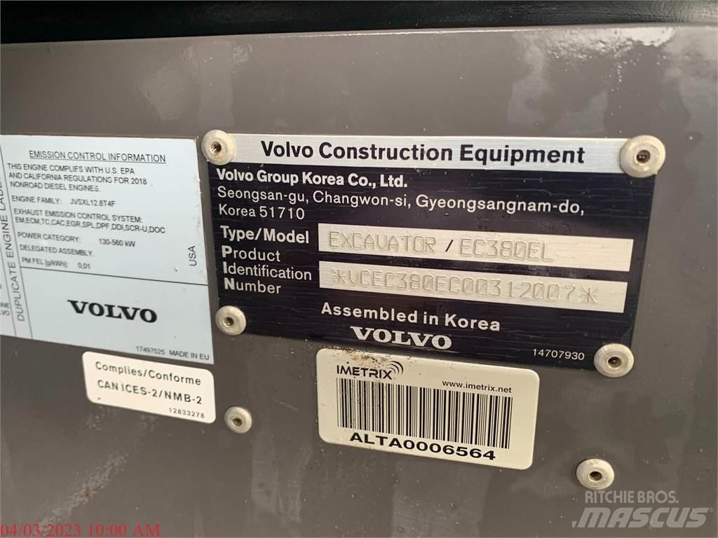 Volvo EC380EL 대형 굴삭기 29톤 이상