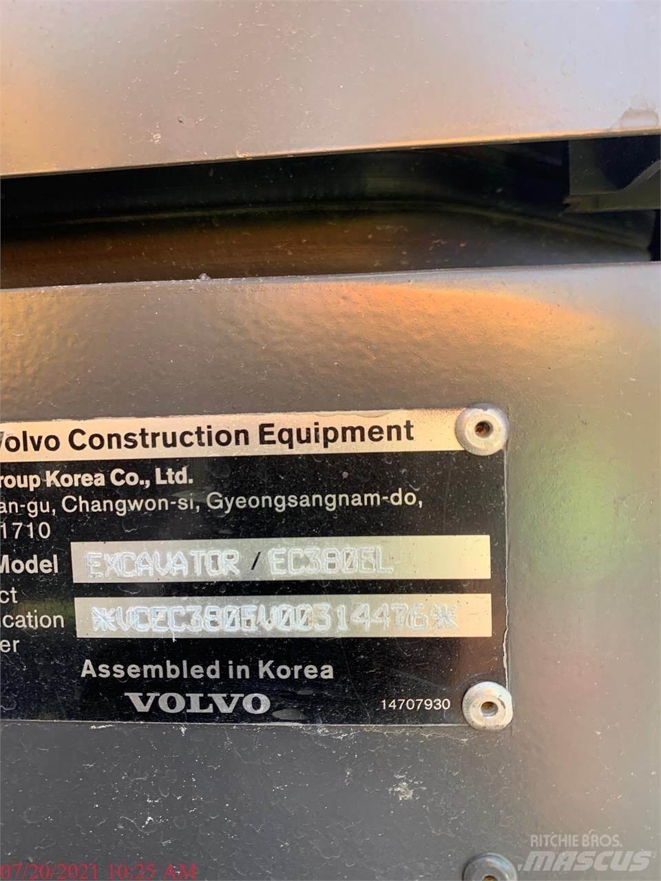Volvo EC380EL 대형 굴삭기 29톤 이상