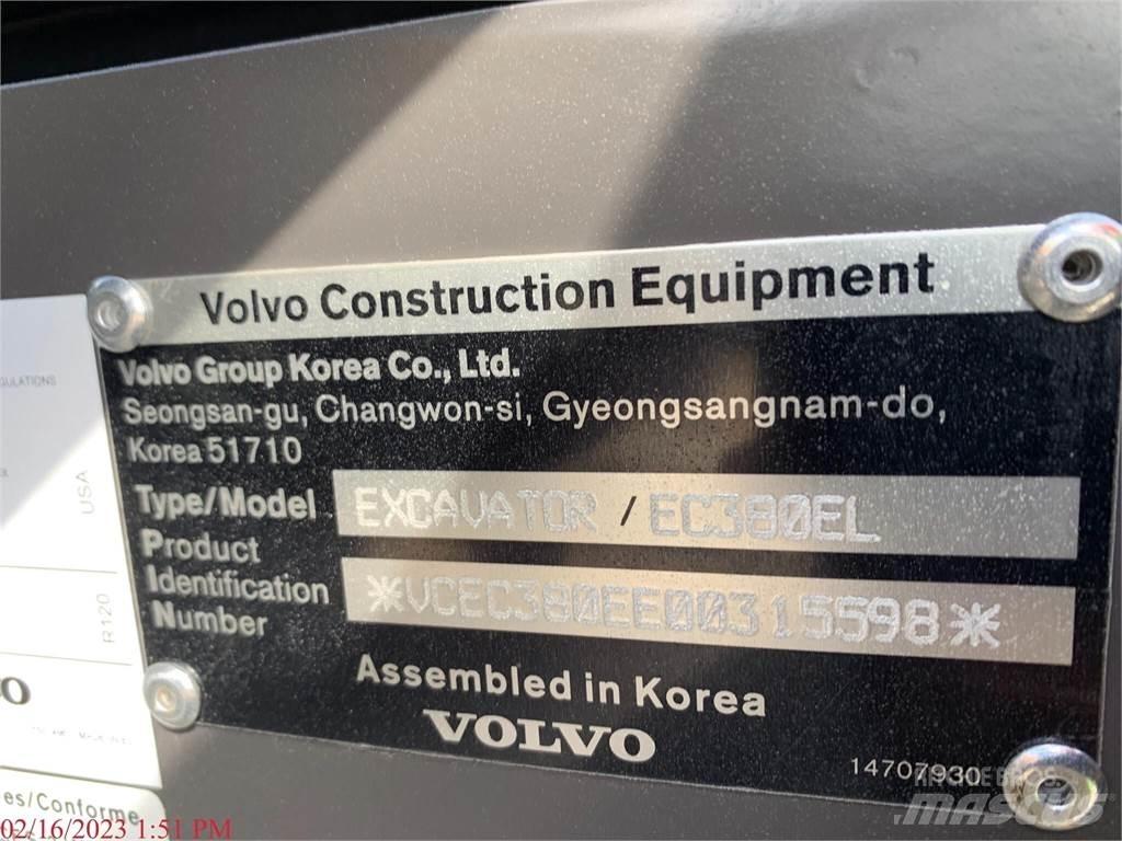 Volvo EC380EL 대형 굴삭기 29톤 이상
